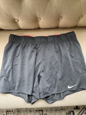 Nike Running Shorts with Coral Waistband Accent